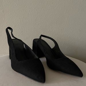 ASOS low block heel, black size 10 US